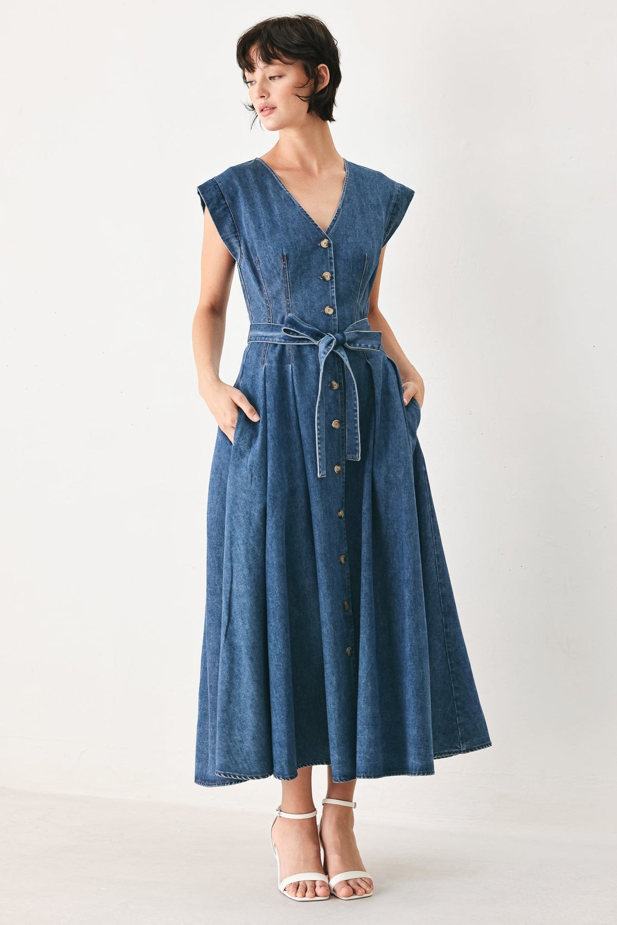VESTIDO MIDI VAQUERO "DAYDREAM"
