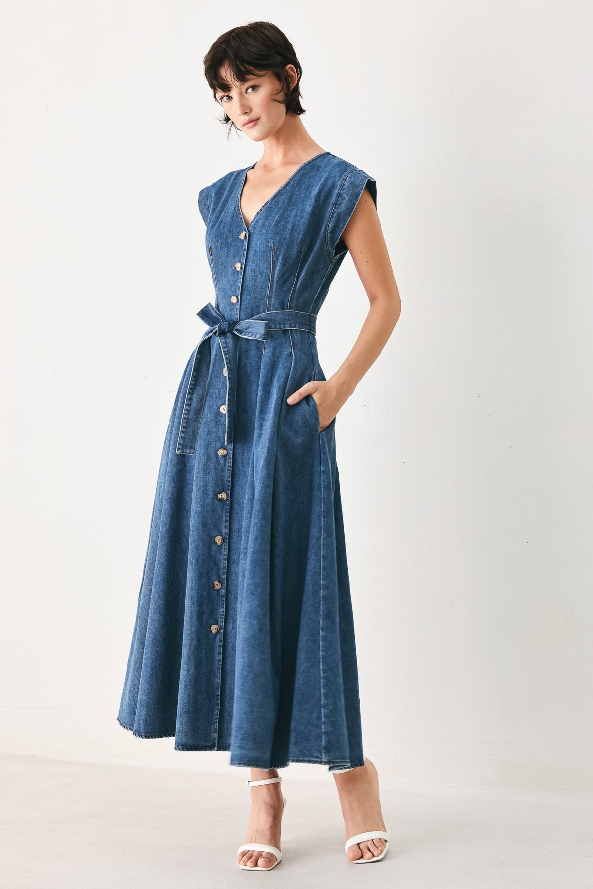 VESTIDO MIDI VAQUERO "DAYDREAM"