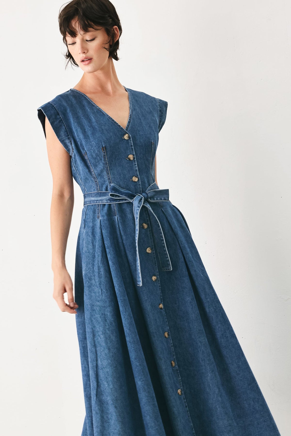 VESTIDO MIDI VAQUERO "DAYDREAM"