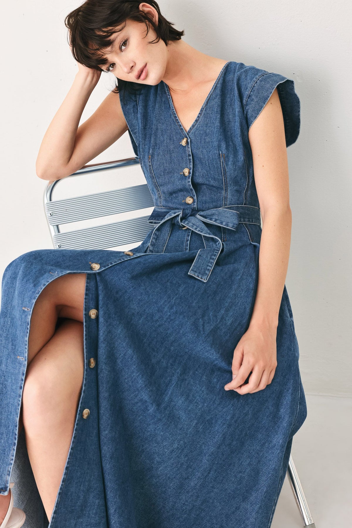 VESTIDO MIDI VAQUERO "DAYDREAM"