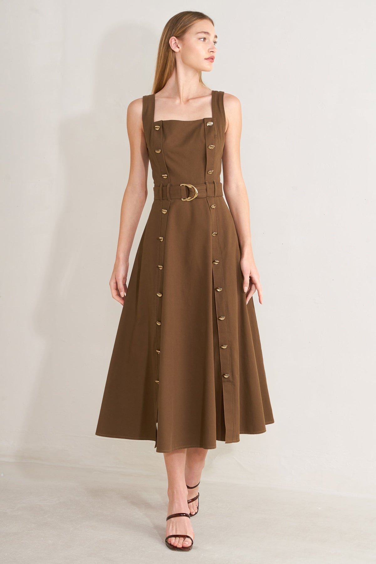 VESTIDO MIDI DE TEJIDO SWEET SIENNA