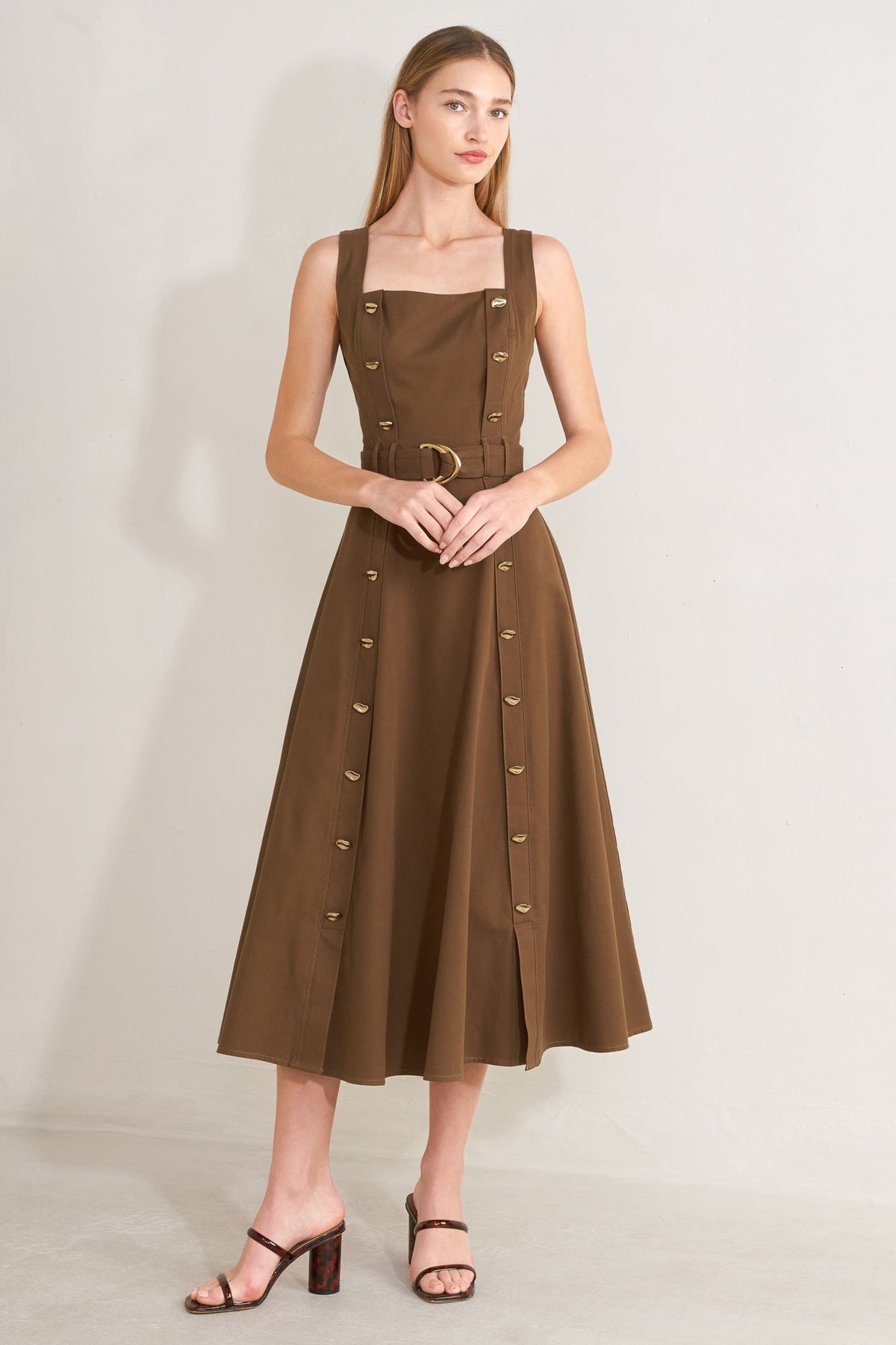 VESTIDO MIDI DE TEJIDO SWEET SIENNA