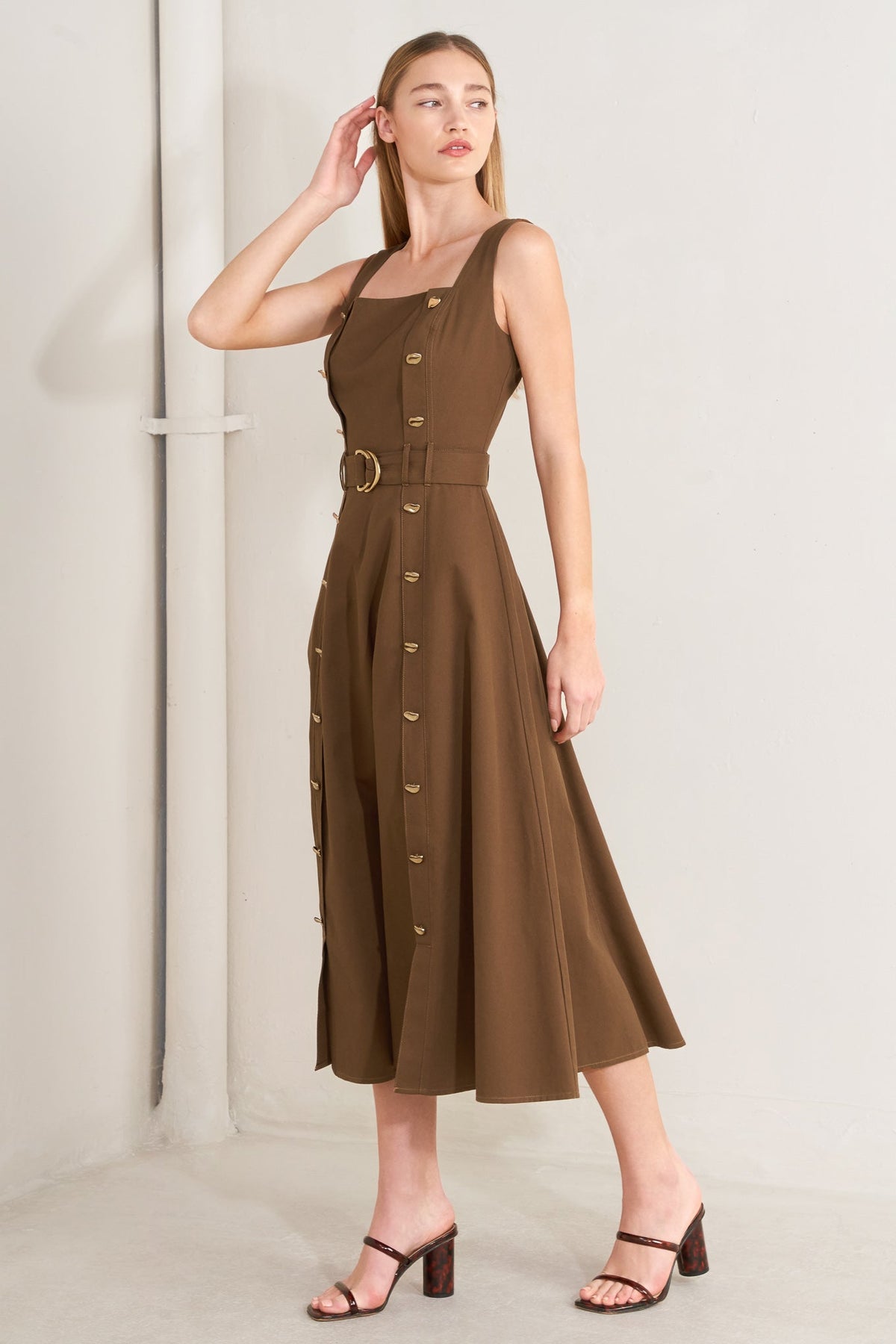 VESTIDO MIDI DE TEJIDO SWEET SIENNA