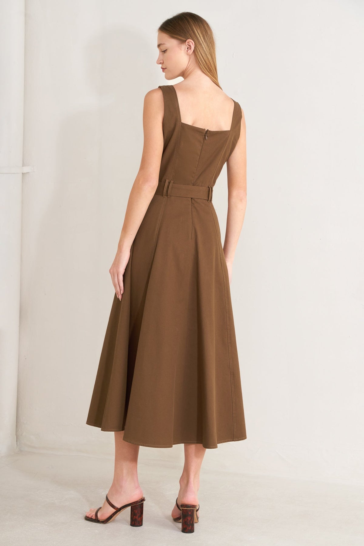 VESTIDO MIDI DE TEJIDO SWEET SIENNA