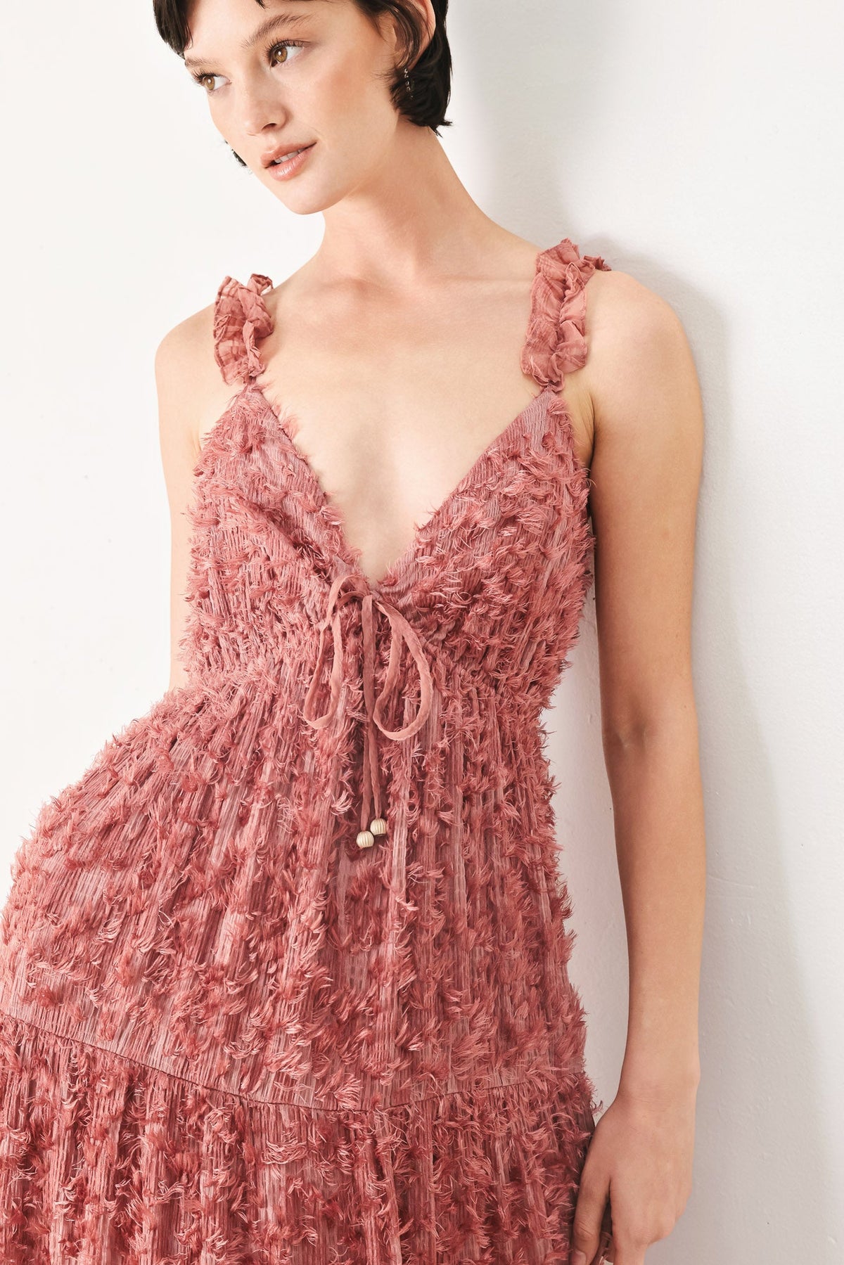 VESTIDO MAXI TEJIDO TWILIGHT ROSETTE