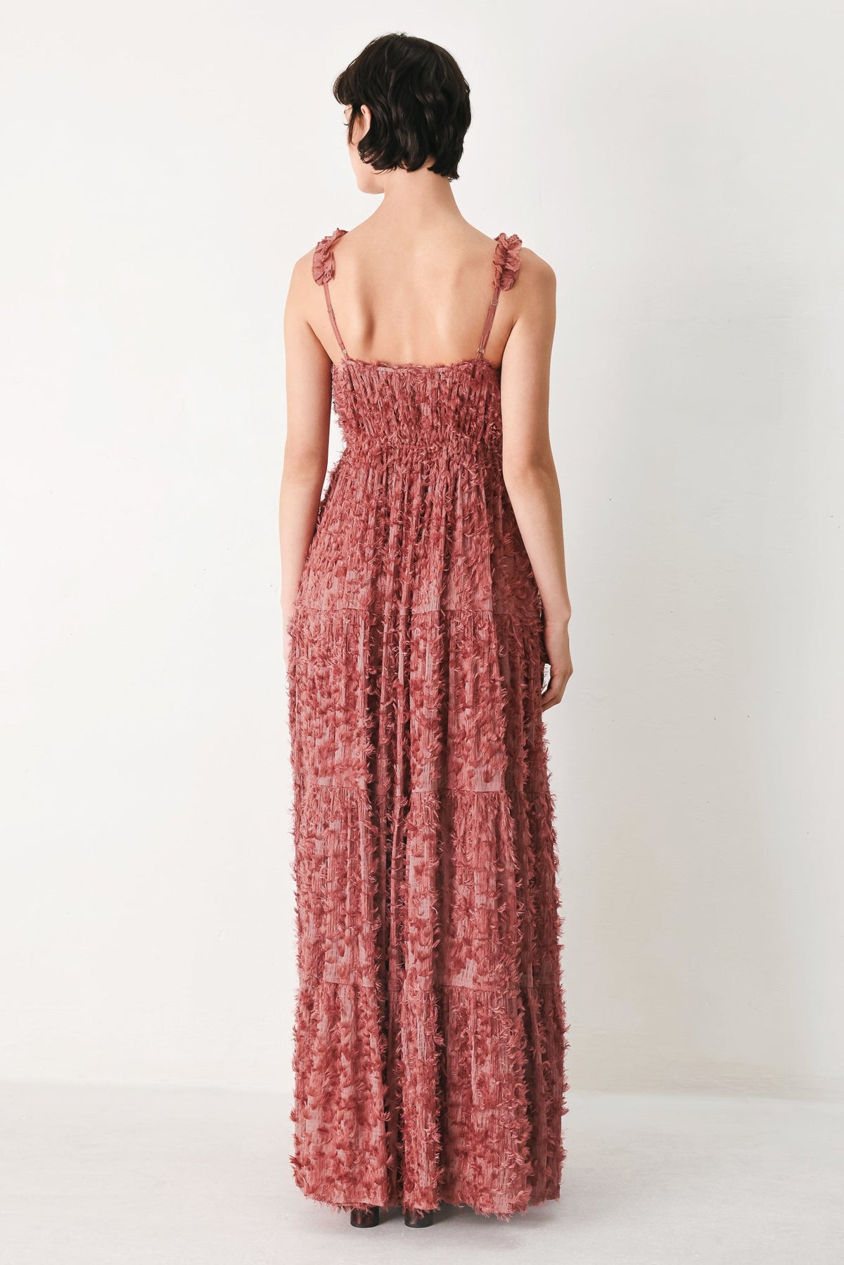 VESTIDO MAXI TEJIDO TWILIGHT ROSETTE