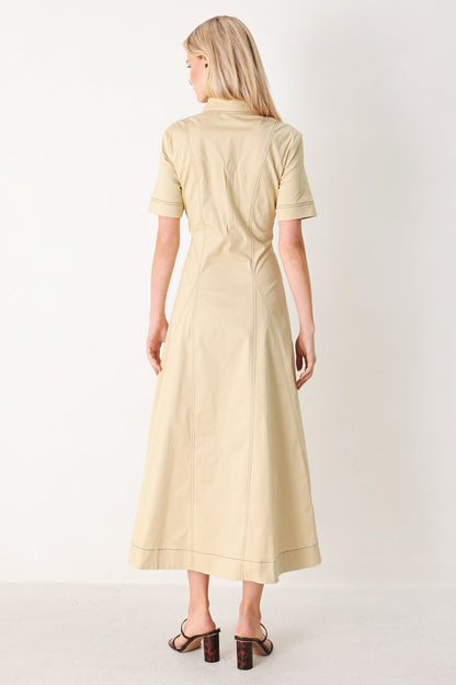 TREND ICON WOVEN MIDI DRESS