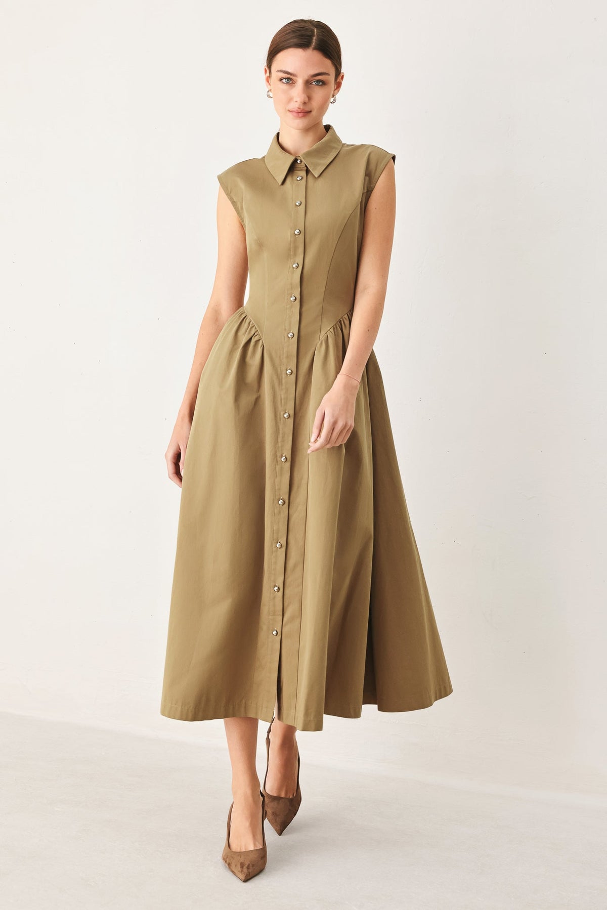 VESTIDO MIDI TEJIDO MOCHA MUSE