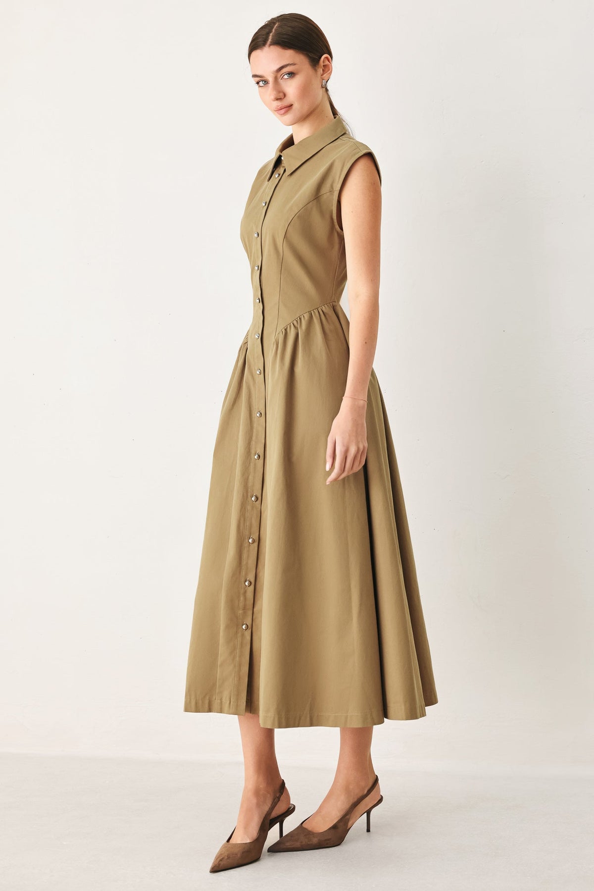 VESTIDO MIDI TEJIDO MOCHA MUSE