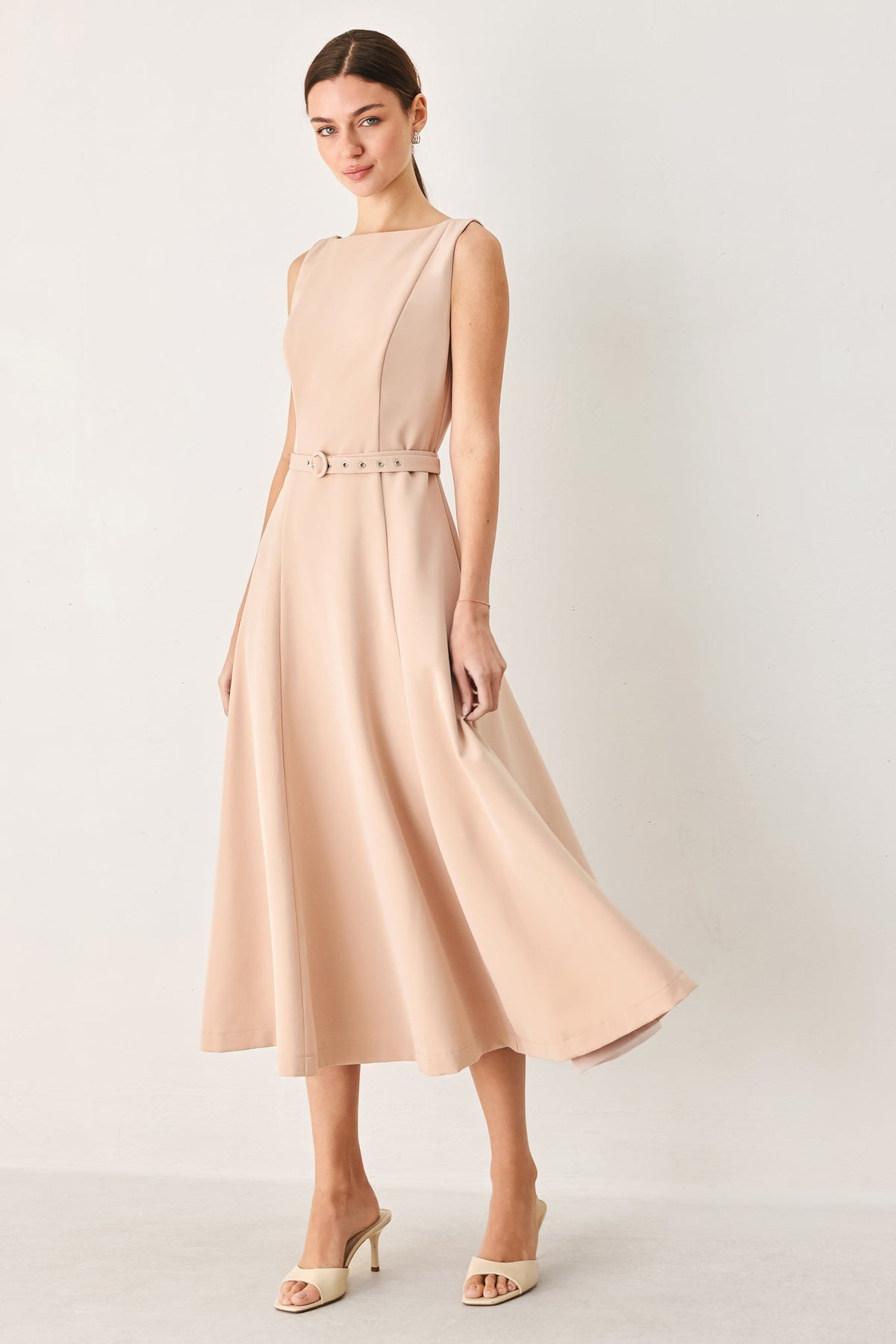 VESTIDO MIDI TEJIDO BLUSH HOUR