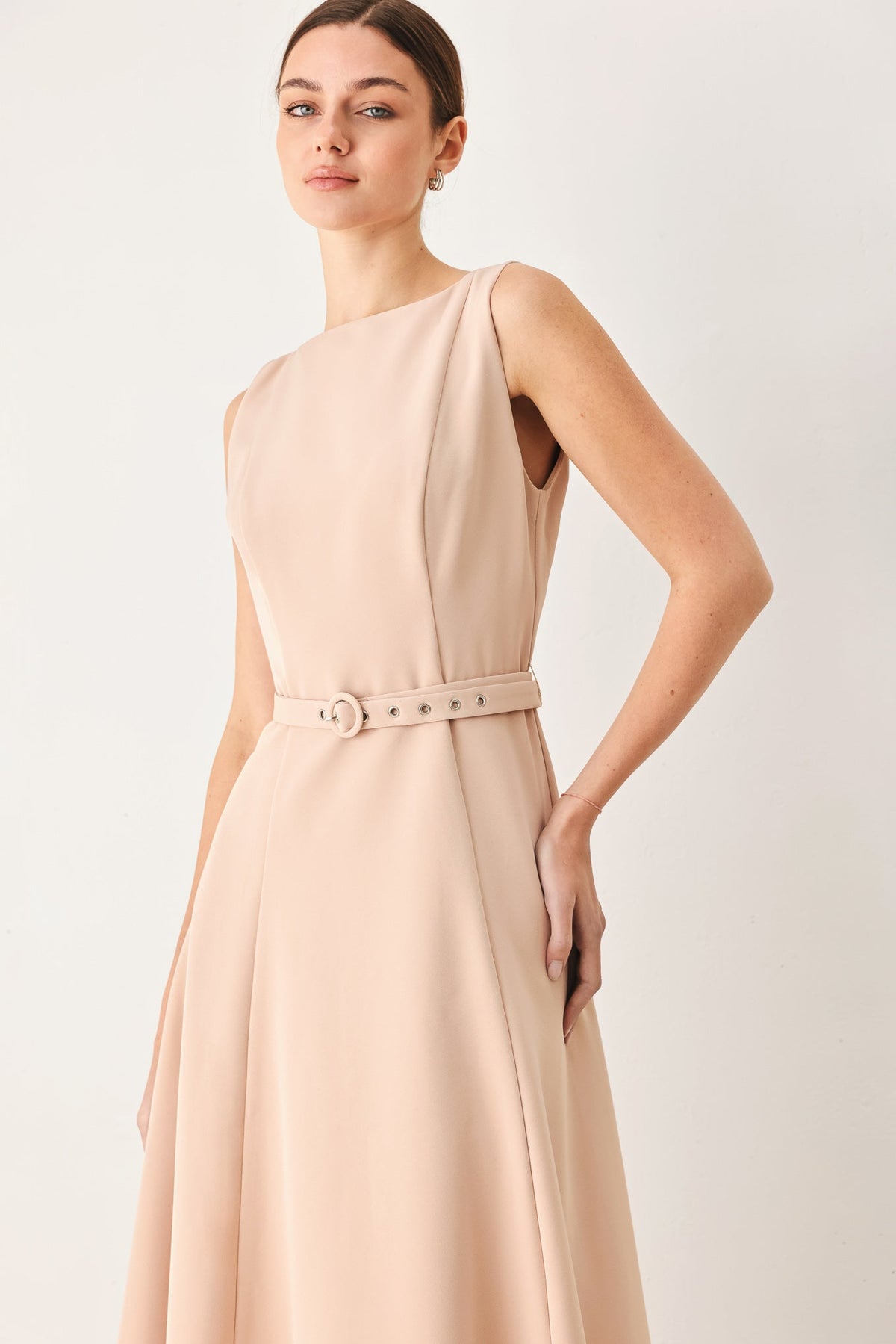 VESTIDO MIDI TEJIDO BLUSH HOUR