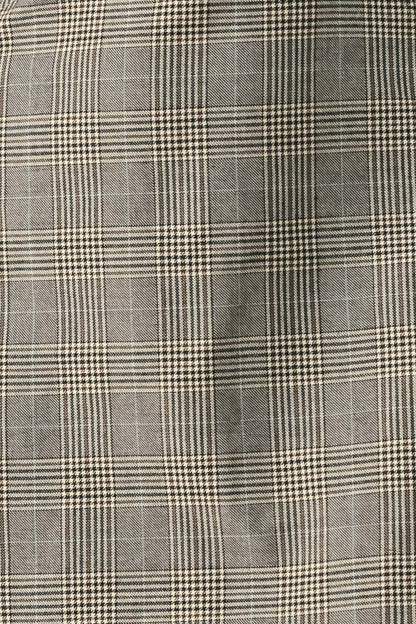 ACADEMY CHIC WOVEN PLAID MINI DRESS