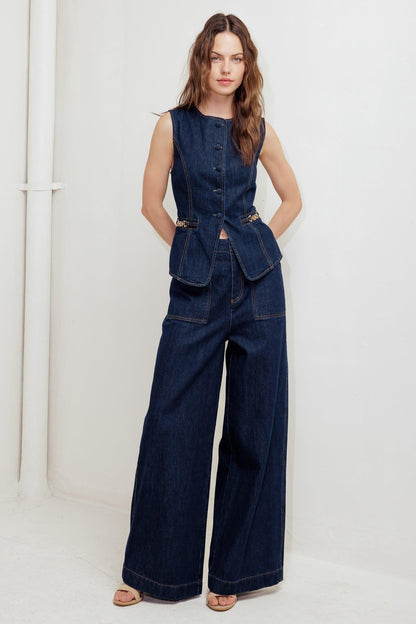 INDIGO ICON DENIM VEST