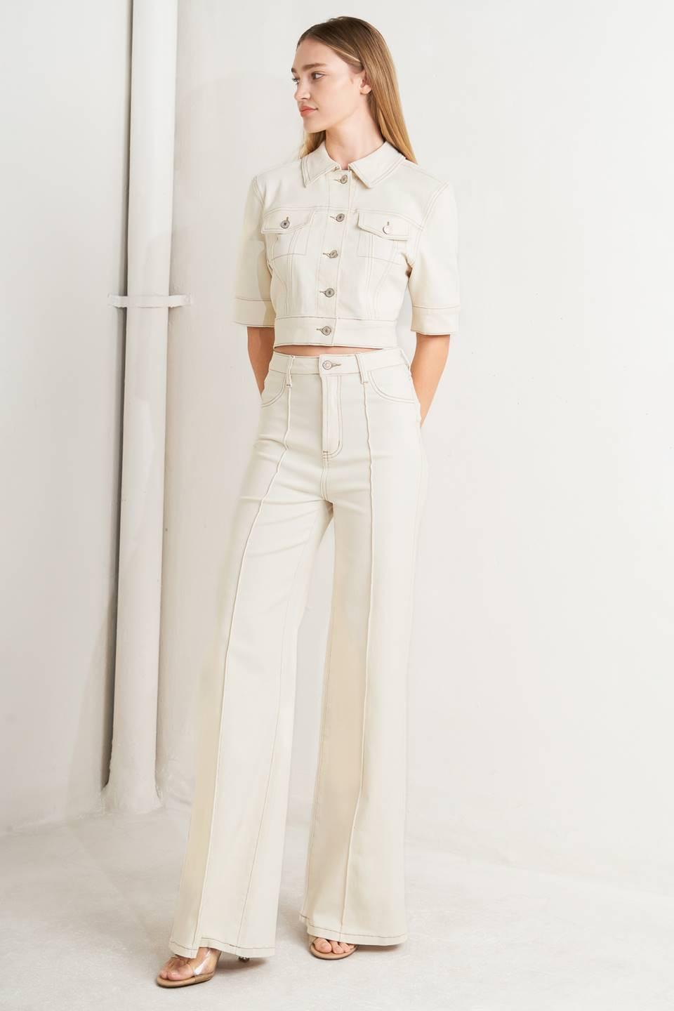 MODERN NEUTRAL TWILL JACKET
