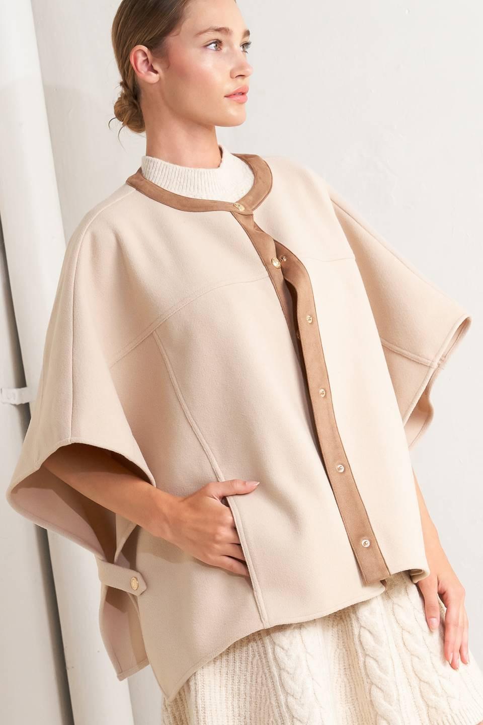 CAPELINA DE FIELTRO TEJIDO DE ELEGANCIA ATEMPORAL