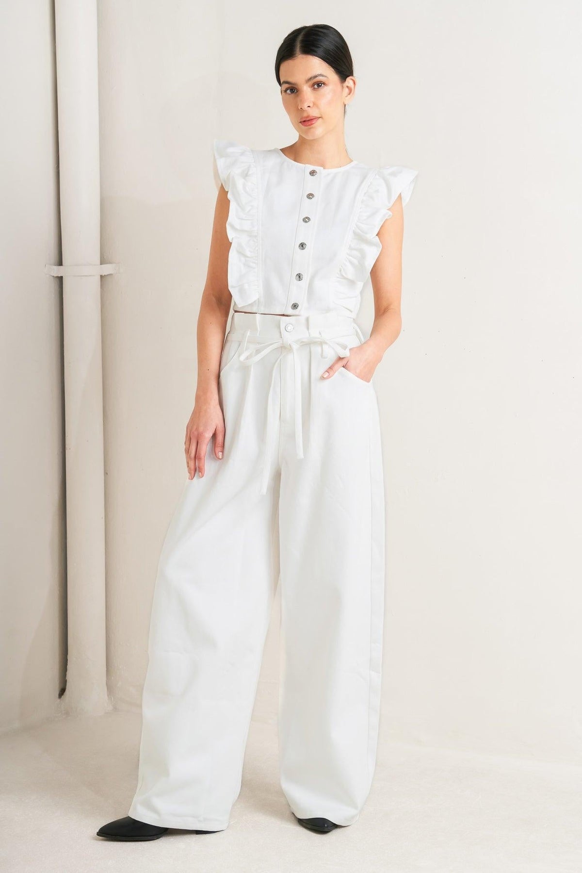 SUGAR AIR TWILL TOP