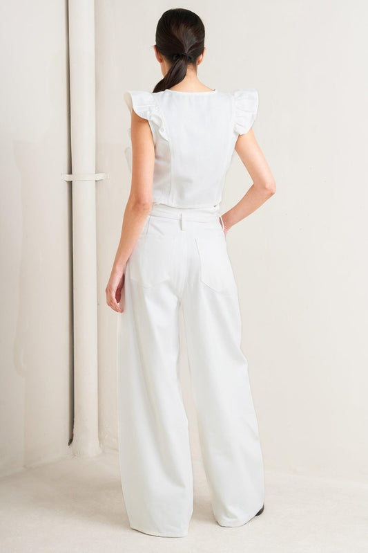 SUGAR AIR TWILL TOP