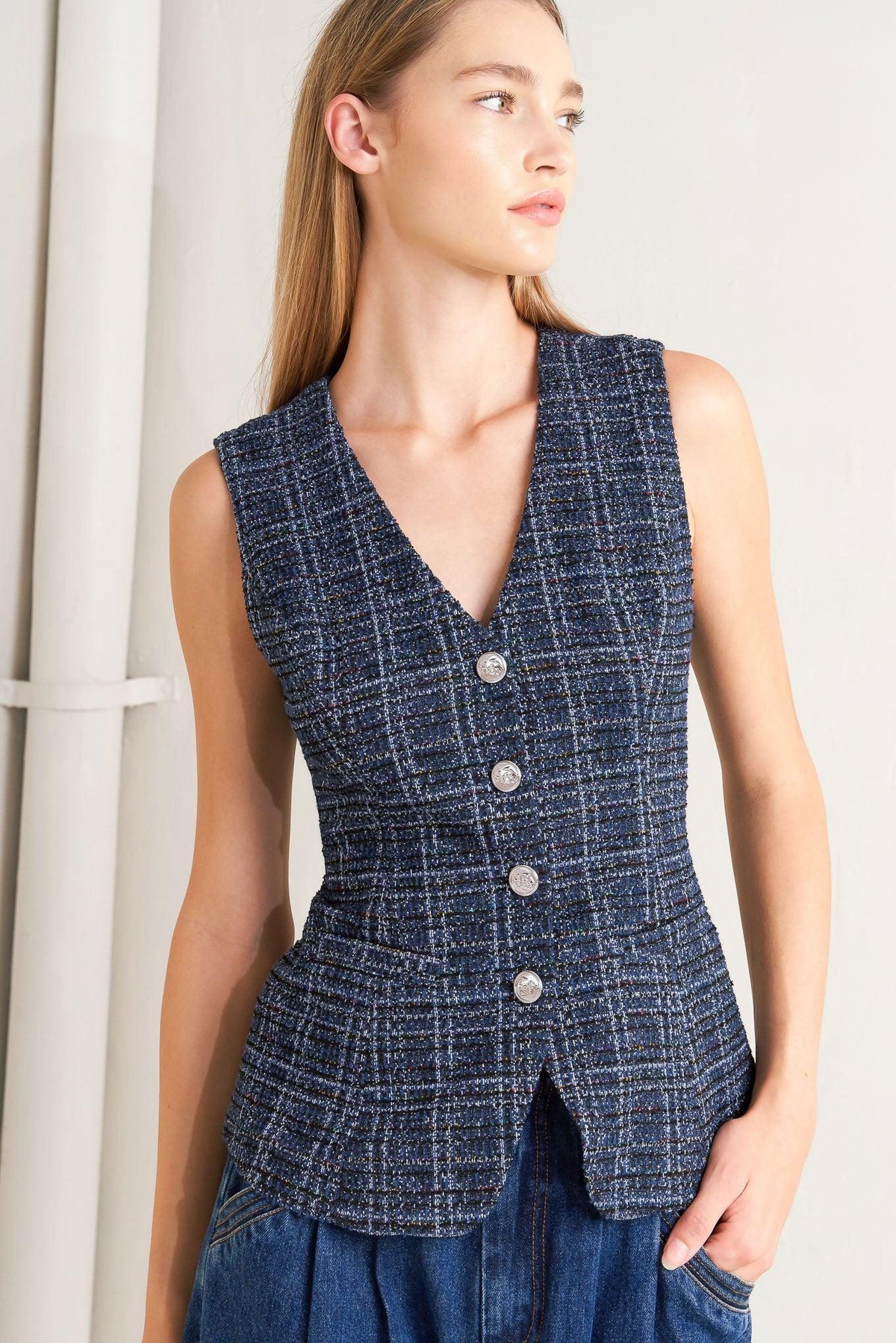 EVERYDAY ICON TWEED VEST