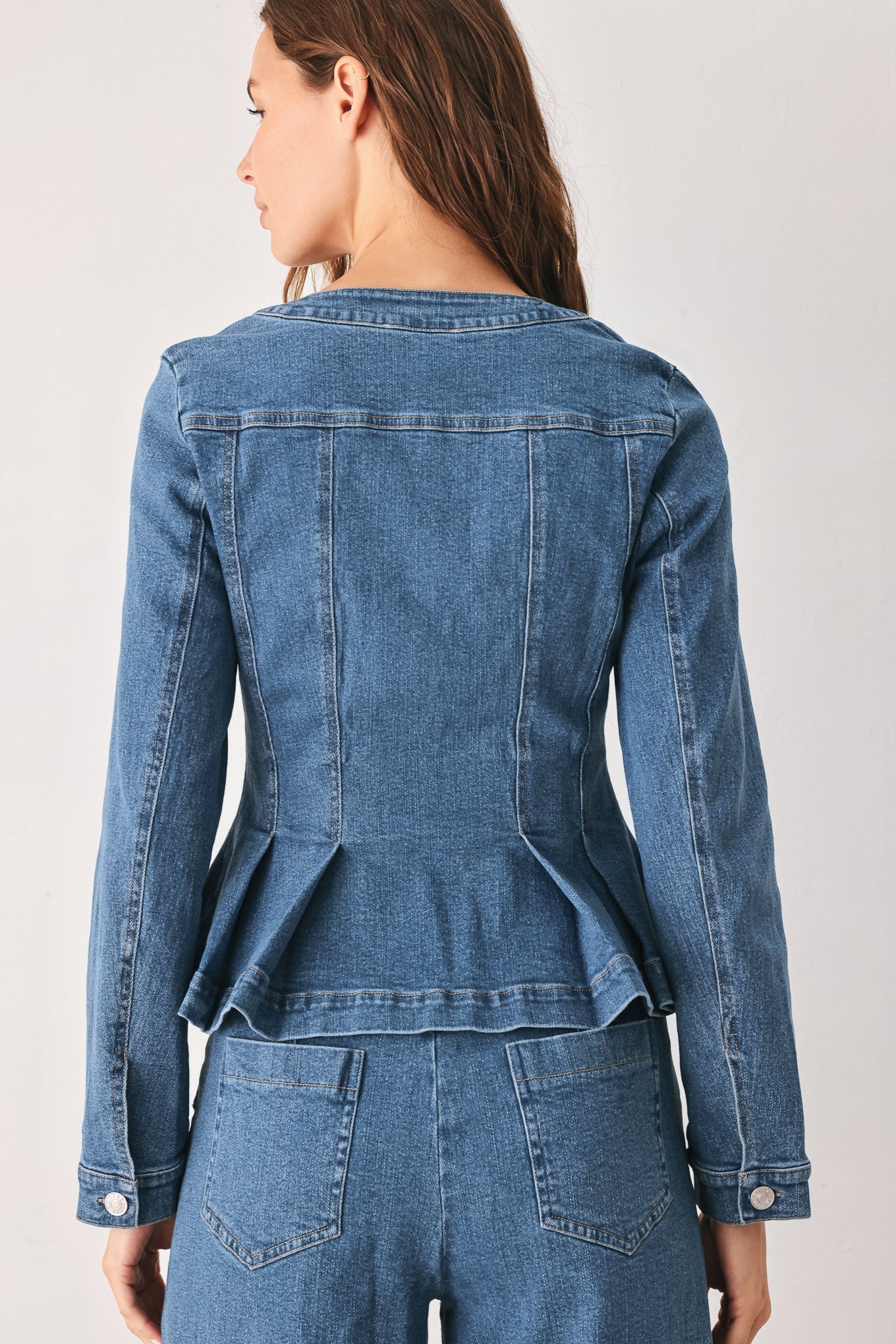 CHAQUETA DE MEZCLILLA ACAMPANADA BRIAR BLUE