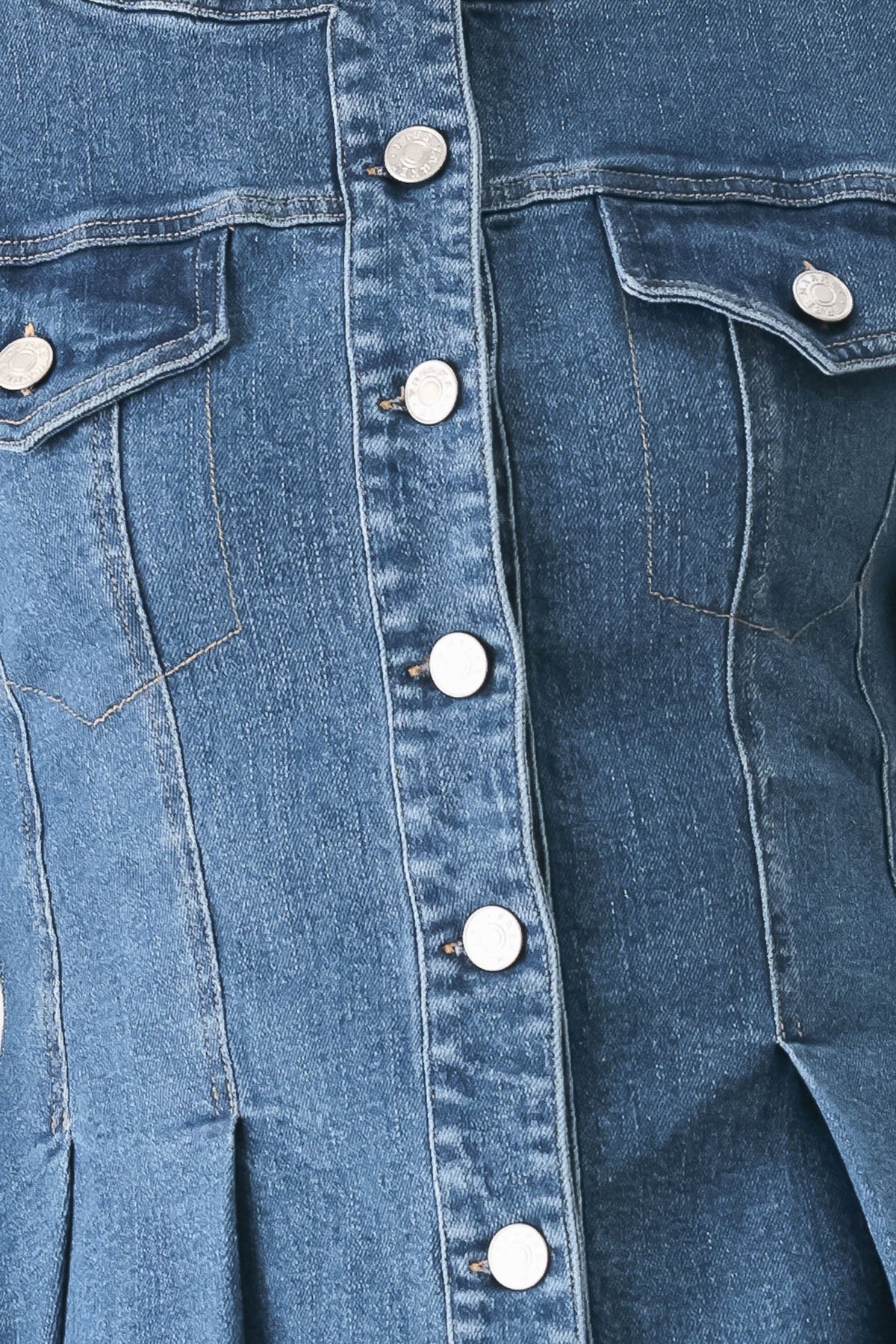 CHAQUETA DE MEZCLILLA ACAMPANADA BRIAR BLUE