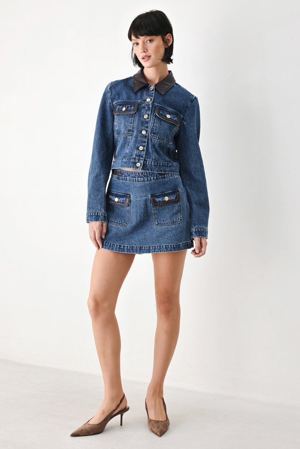 CHAQUETA CORTA DE DENIM VINTAGE DENIM RENDEZVOUS
