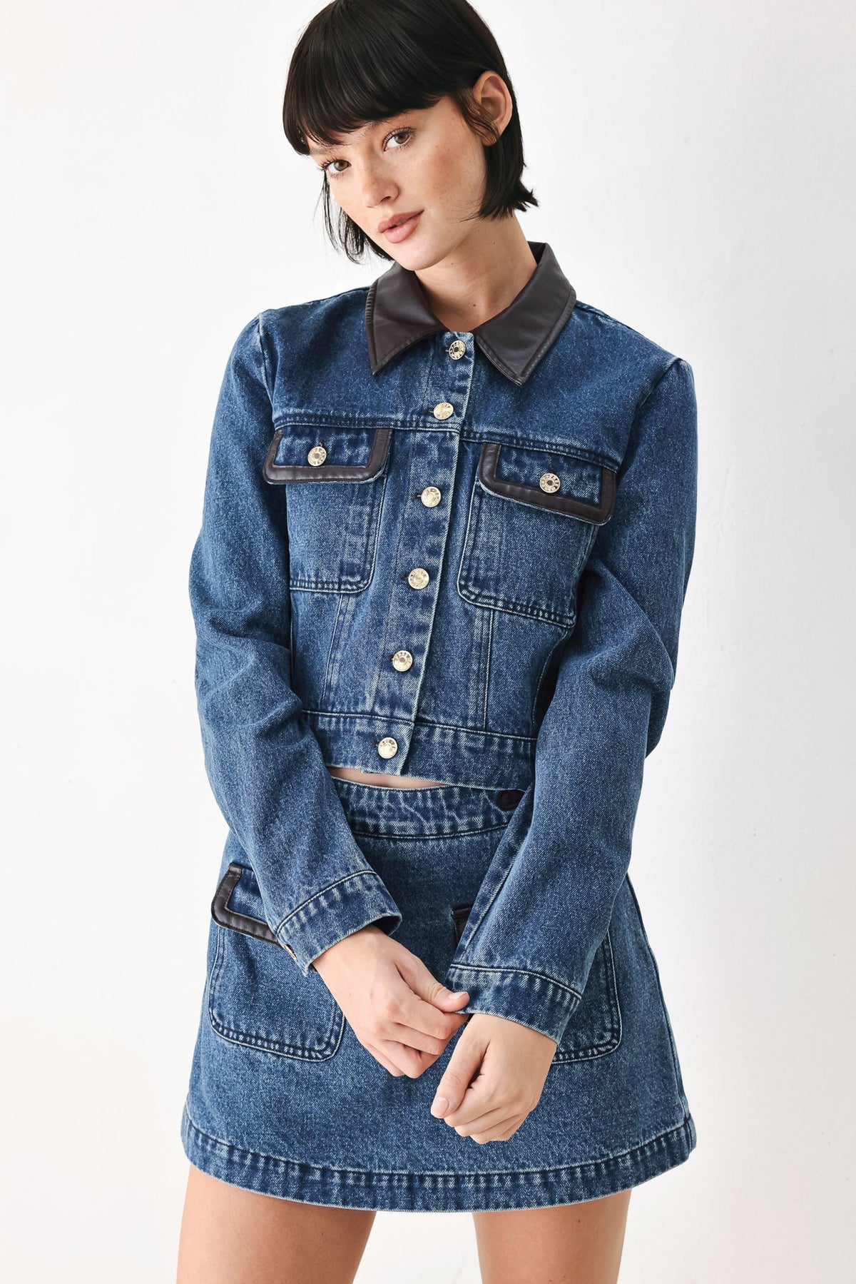 CHAQUETA CORTA DE DENIM VINTAGE DENIM RENDEZVOUS