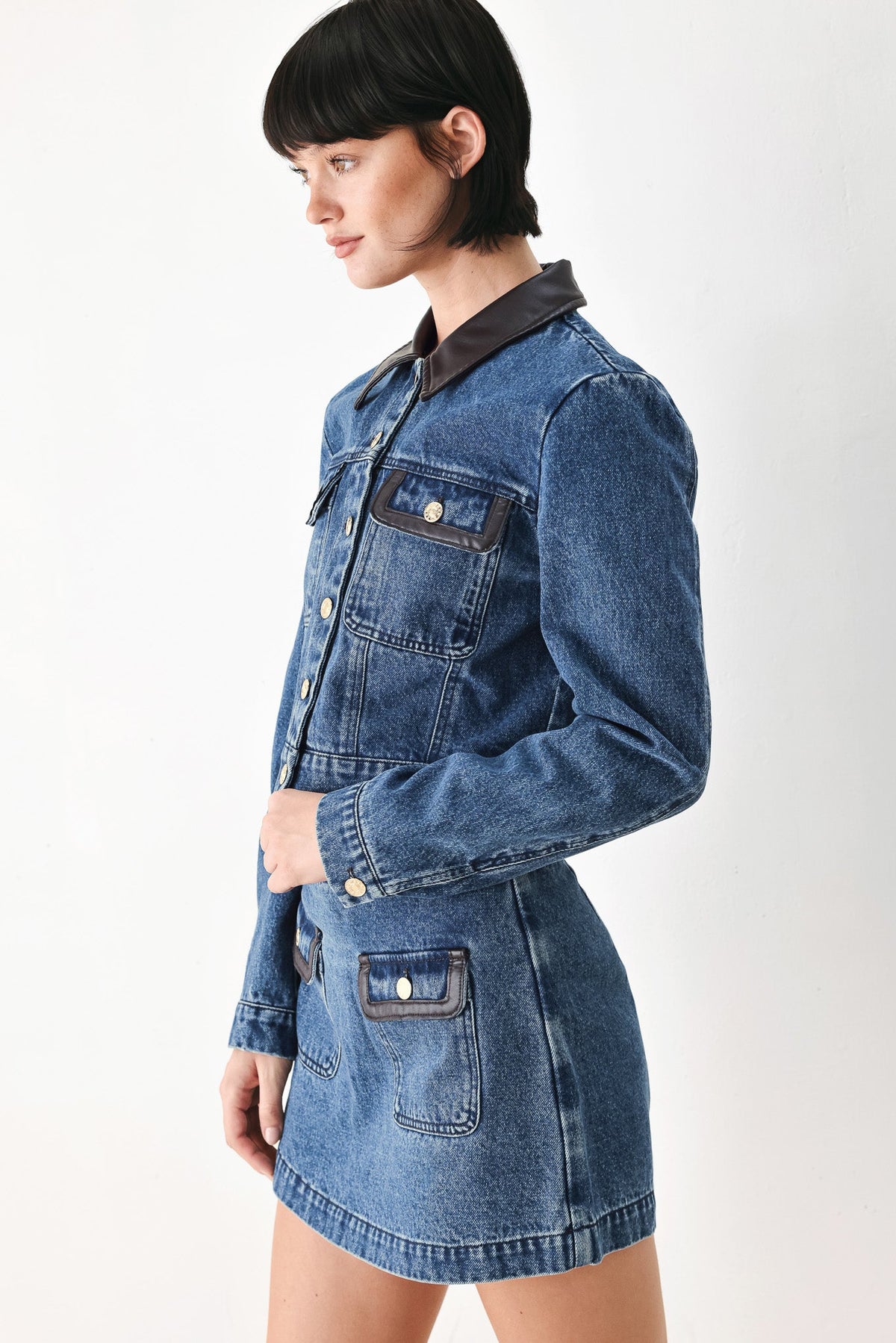 CHAQUETA CORTA DE DENIM VINTAGE DENIM RENDEZVOUS