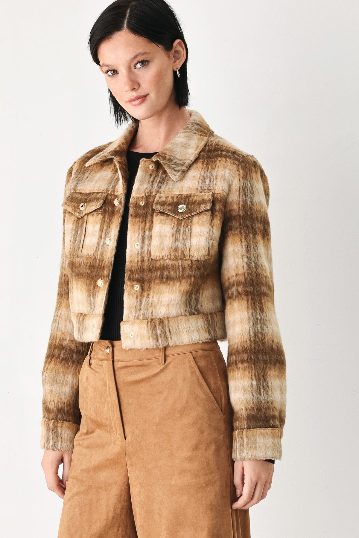 CHAQUETA CORTA A CUADROS AUTUMN IN ASPEN