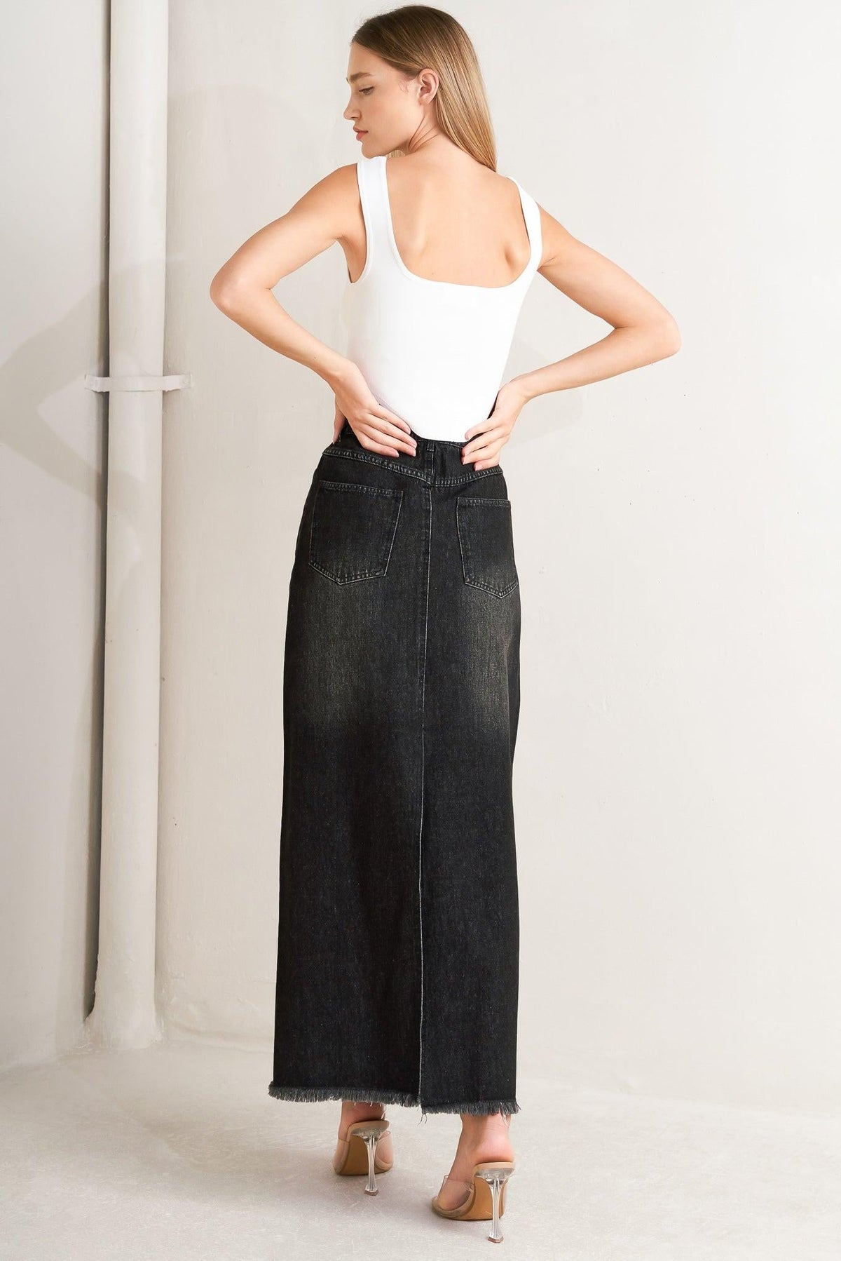 Falda midi vaquera TALK ABOUT BEAUTY
