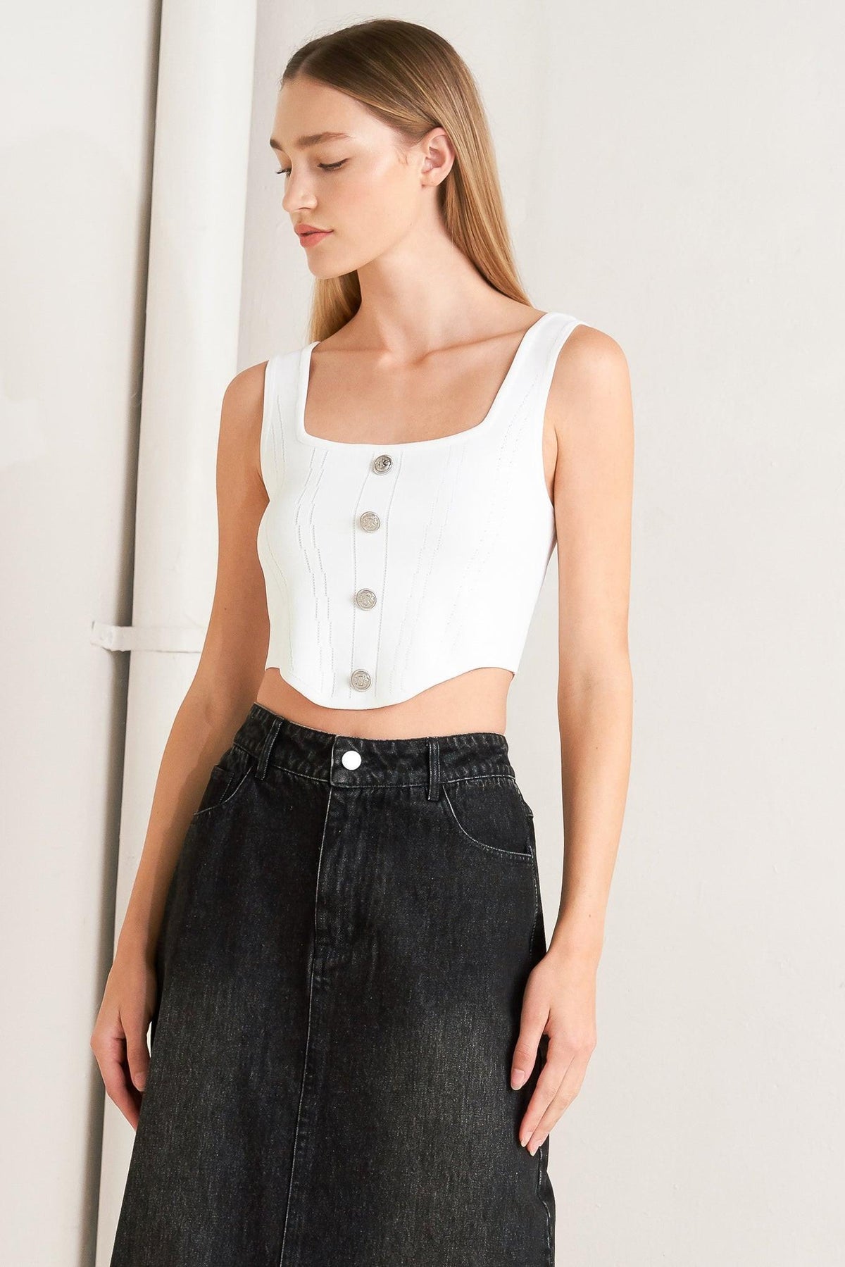 Falda midi vaquera TALK ABOUT BEAUTY