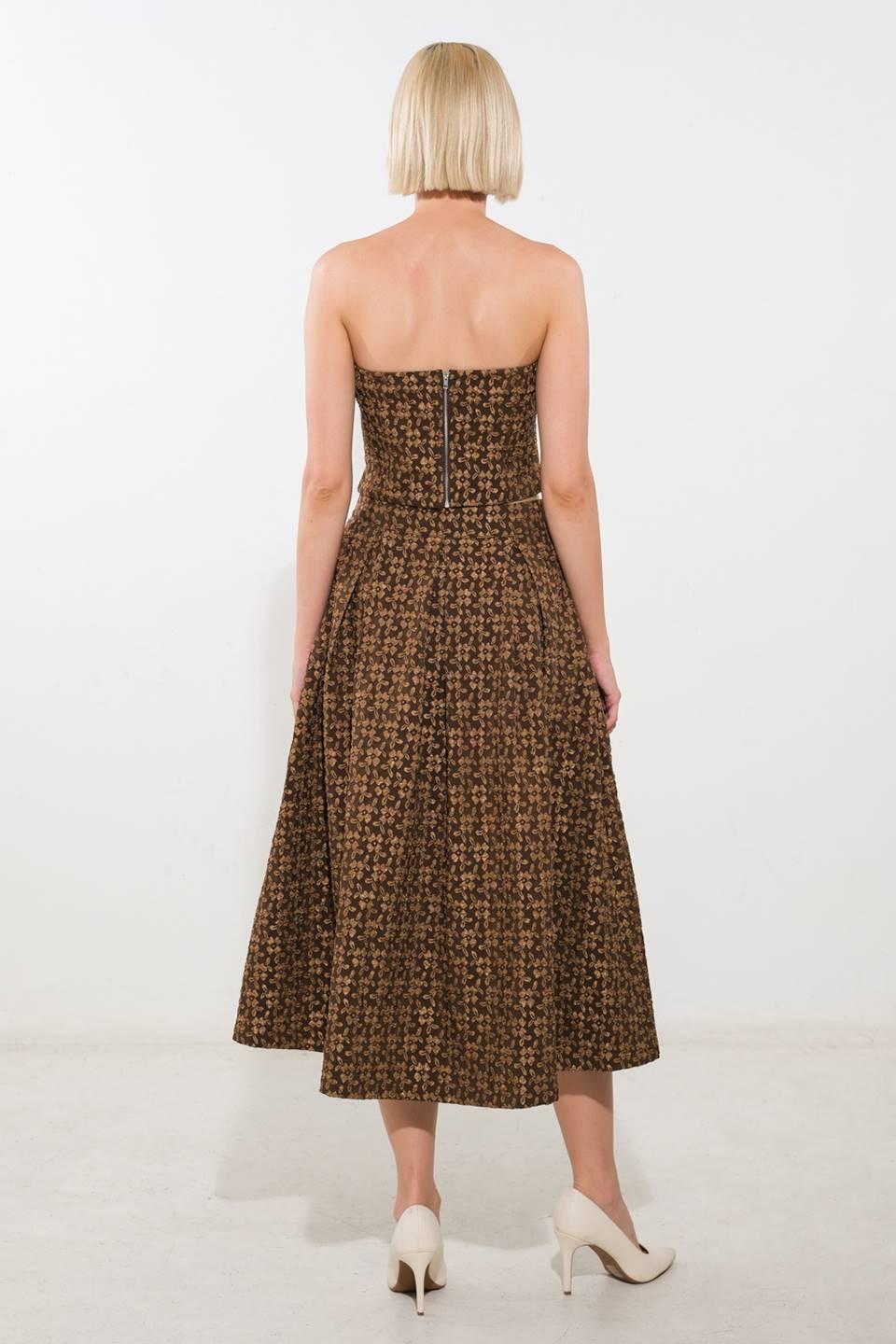 FALDA MIDI TEJIDA MEJORADA PARA EVENTOS