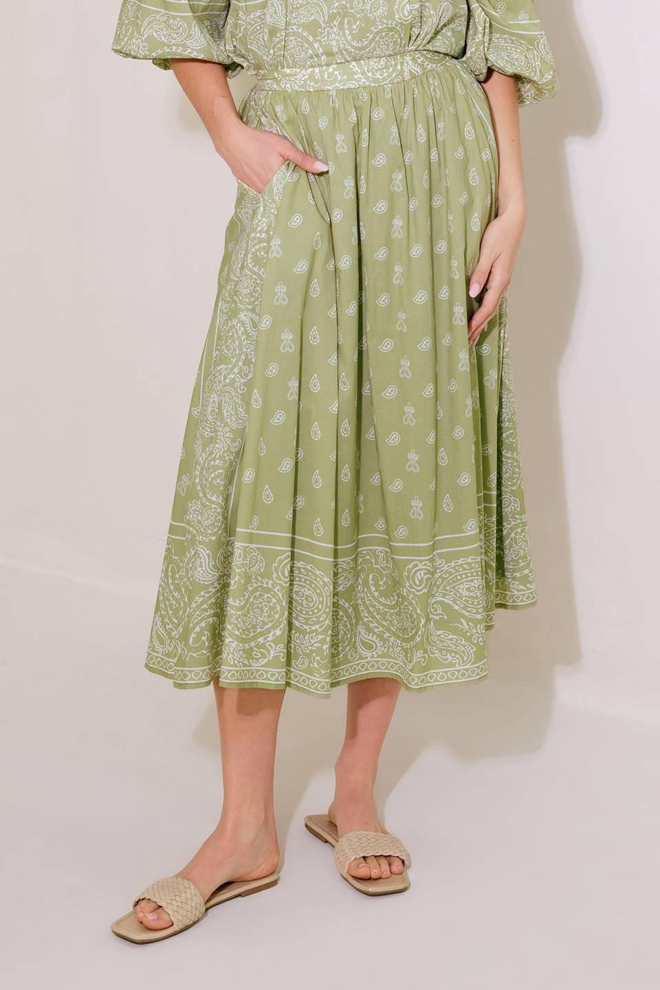 FALDA MIDI COMPLETA TEJIDA CUANTOS MÁS, MEJOR