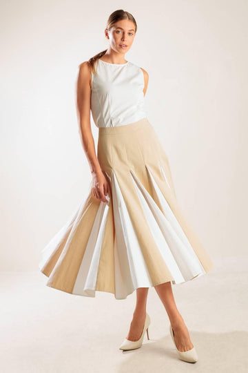 KHAKI/WHITE