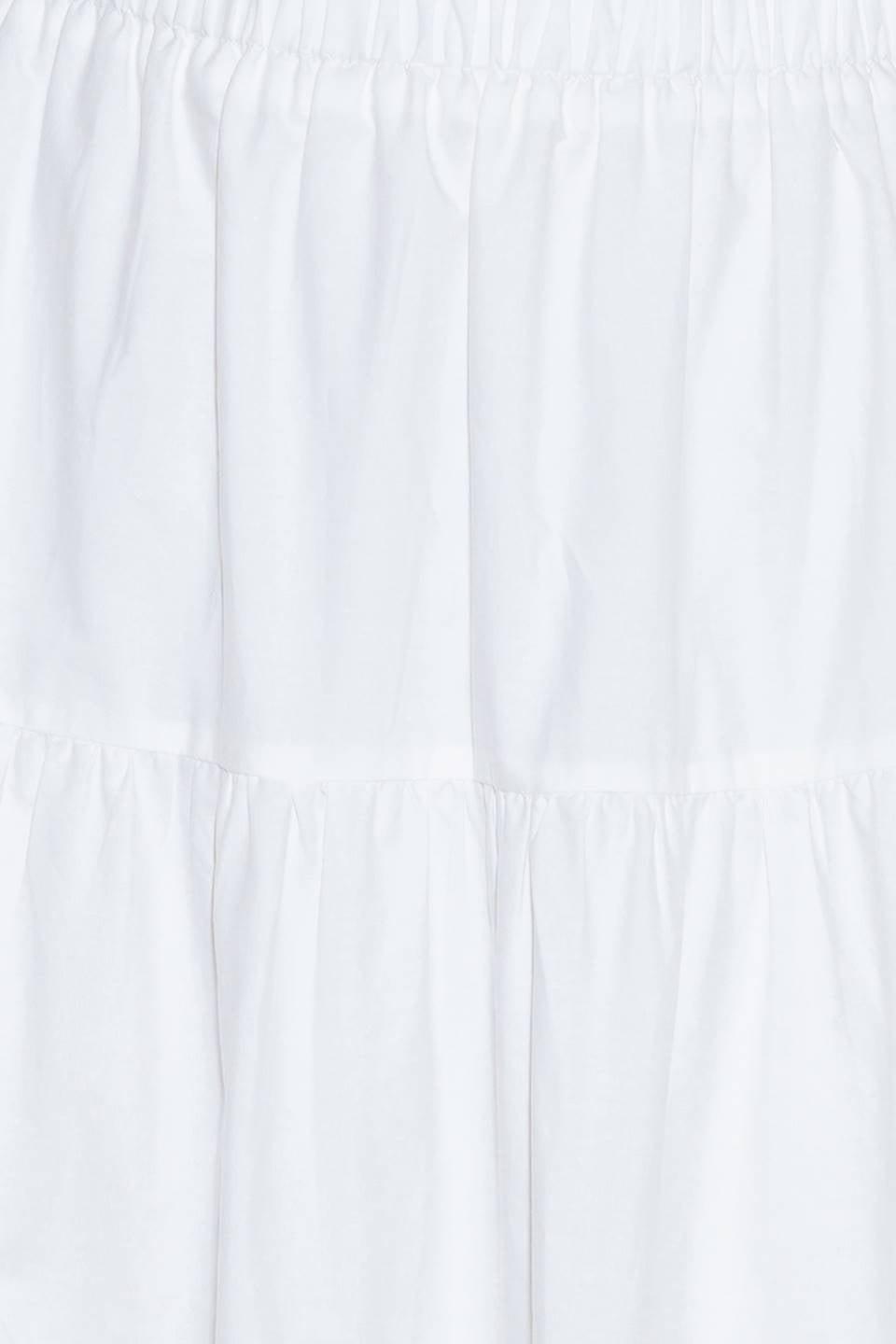 SLOW DOWN IN WHITE WOVEN MAXI SKIRT