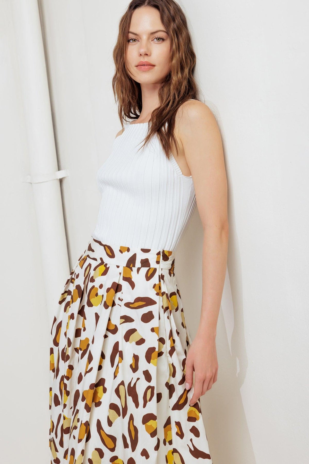 CITY JUNGLE WOVEN FULL SKIRT