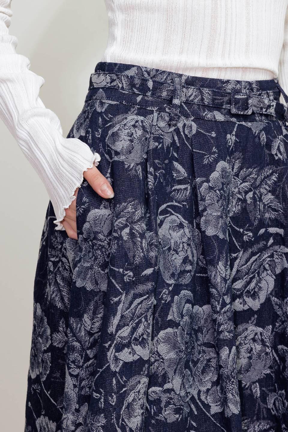 FALDA DE MEZCLILLA JACQUARD URBAN MUSE