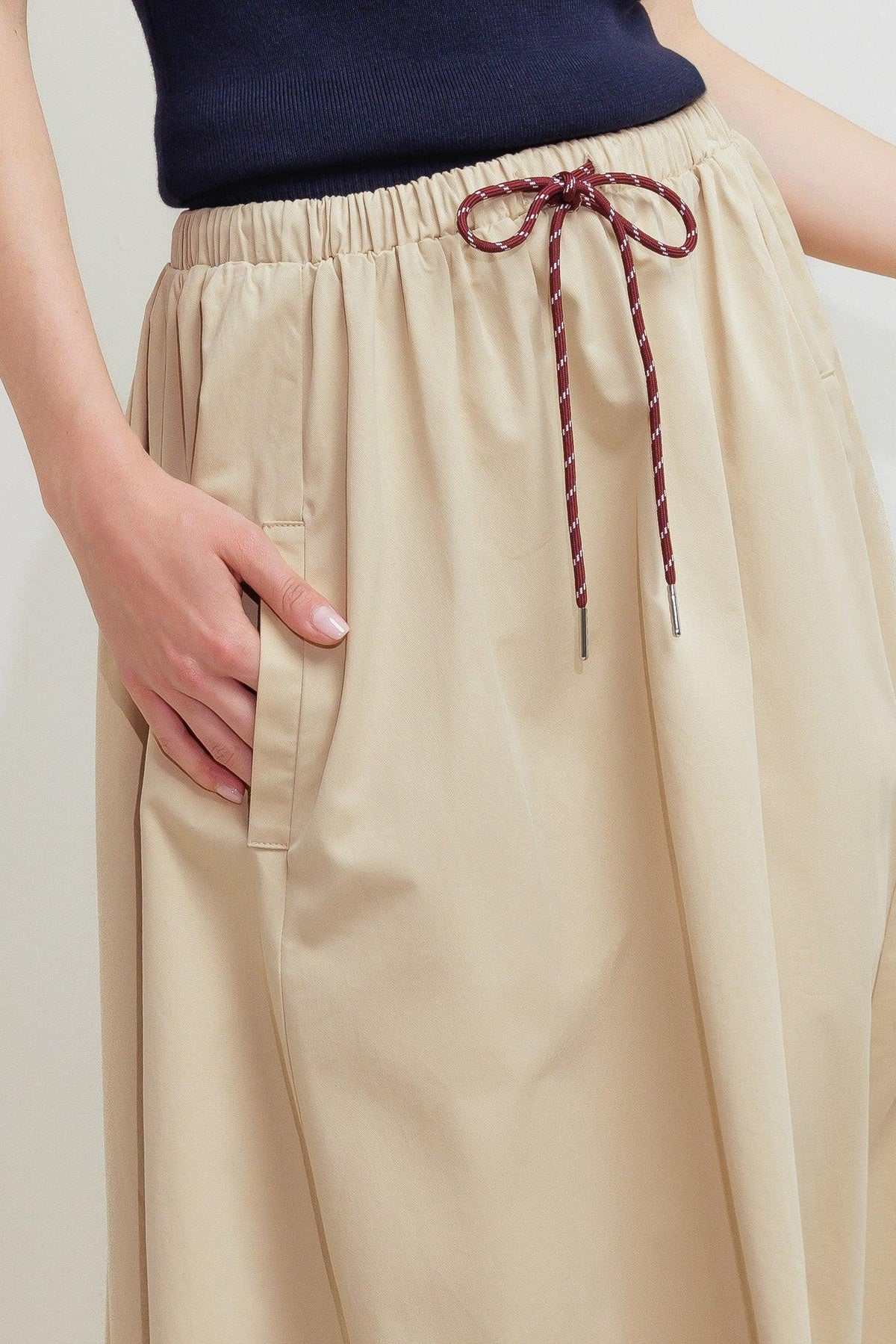 FALDA MIDI TEJIDA PARISIENNE PARA EL FIN DE SEMANA