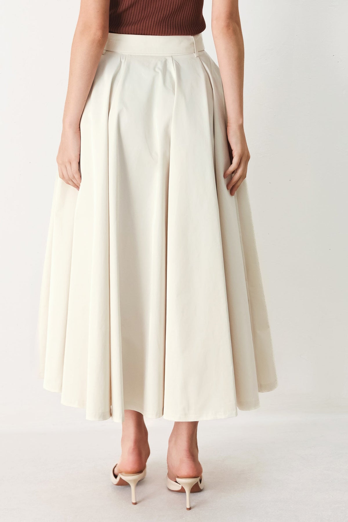 FALDA MIDI TEJIDA ROUGE ALLURE