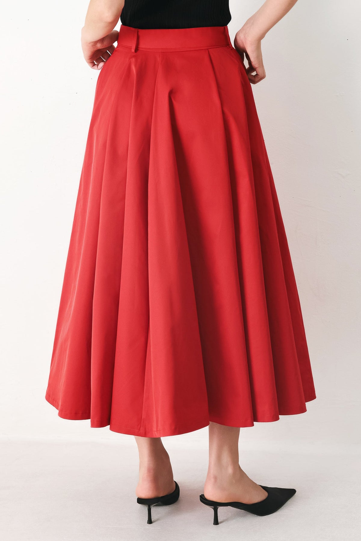 FALDA MIDI TEJIDA ROUGE ALLURE