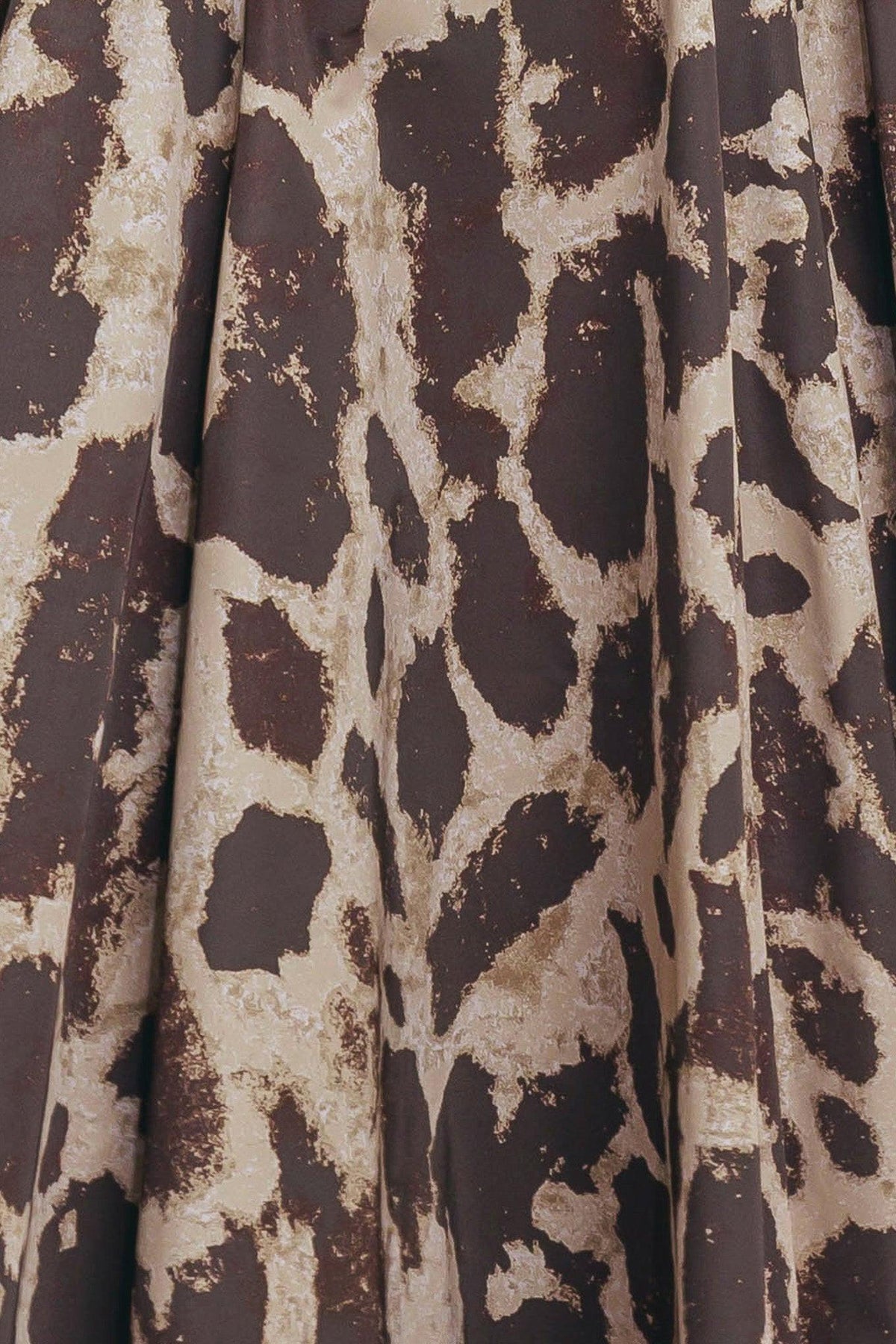 FALDA MIDI COMPLETA TEJIDA CON ESTAMPADO DE LEOPARDO
