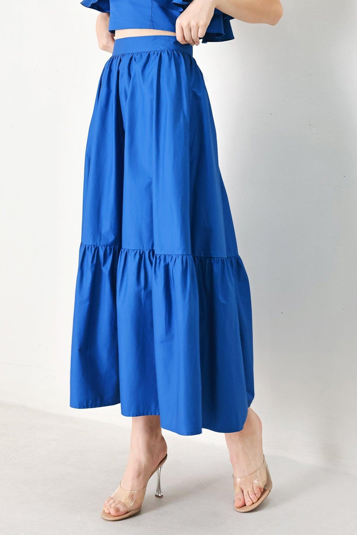 FALDA MIDI TEJIDA ROYAL FLOW