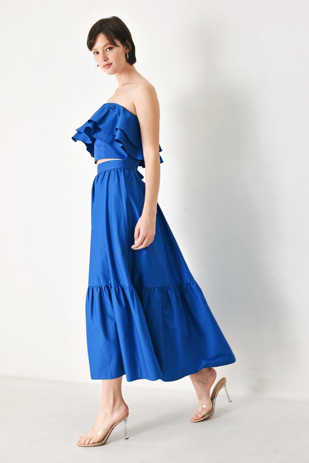FALDA MIDI TEJIDA ROYAL FLOW