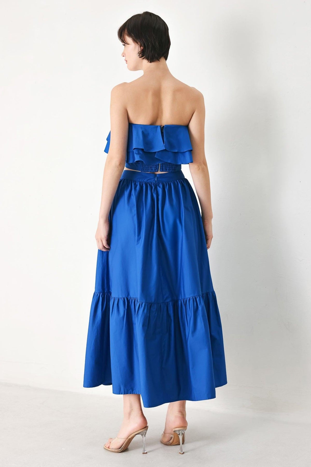 FALDA MIDI TEJIDA ROYAL FLOW