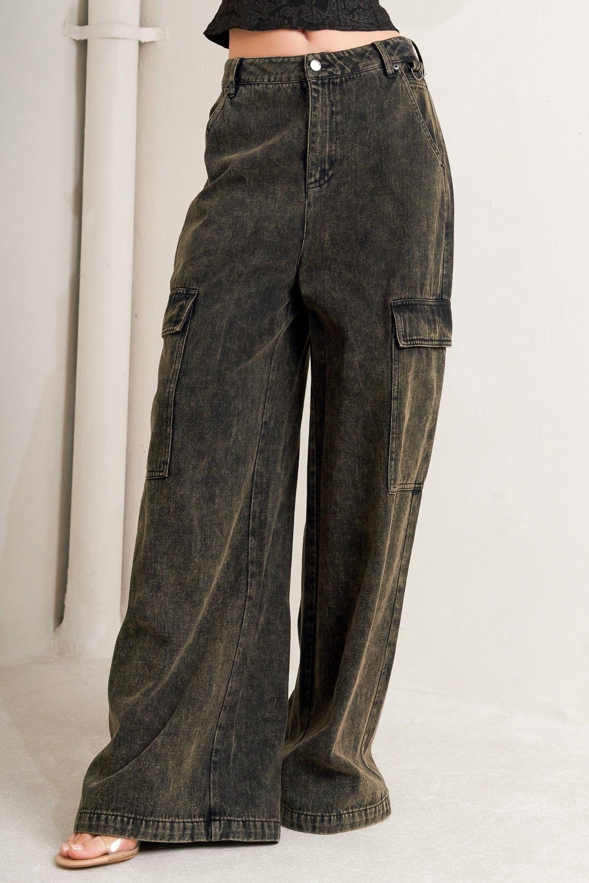 CAN'T BLAME ME GARGO DENIM PANTS
