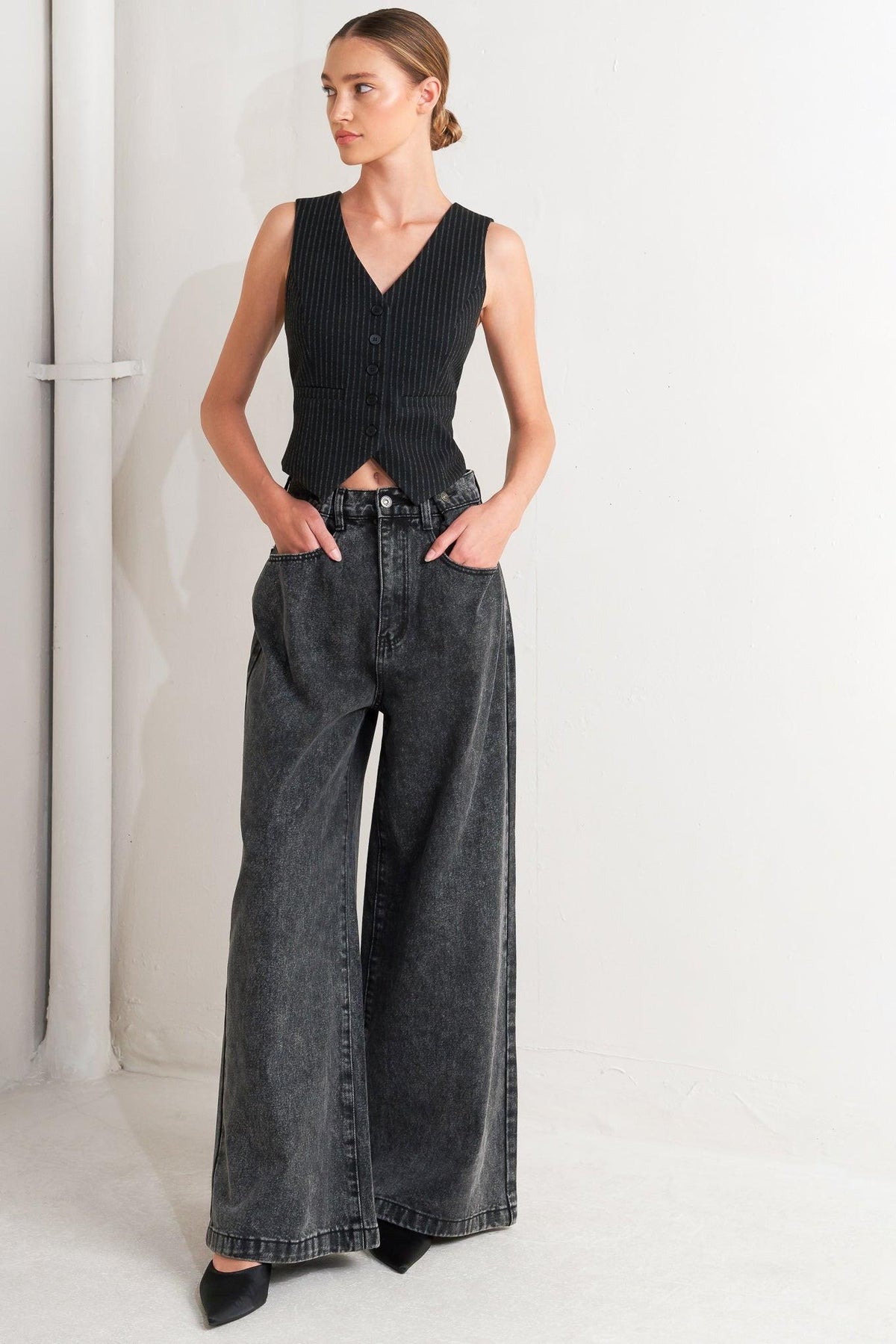 TAKE MY WORD DENIM PANTS