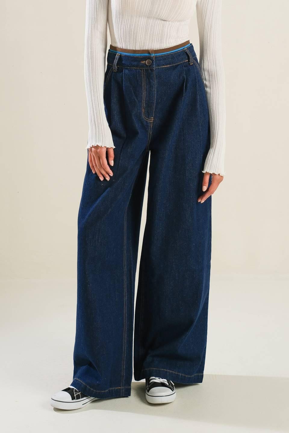 PANTALONES DE MEZCLILLA DE LONA RÍGIDA