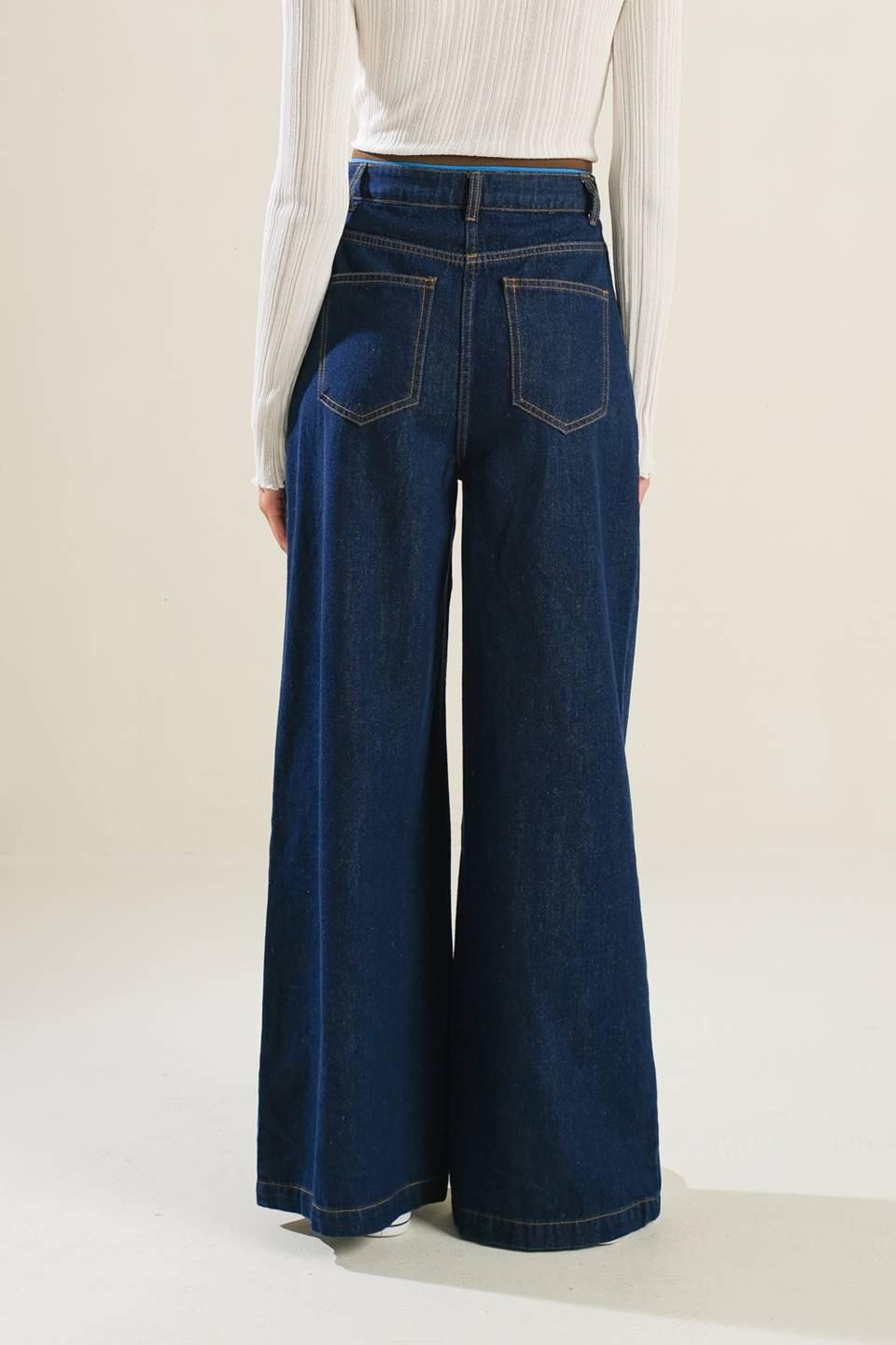 PANTALONES DE MEZCLILLA DE LONA RÍGIDA