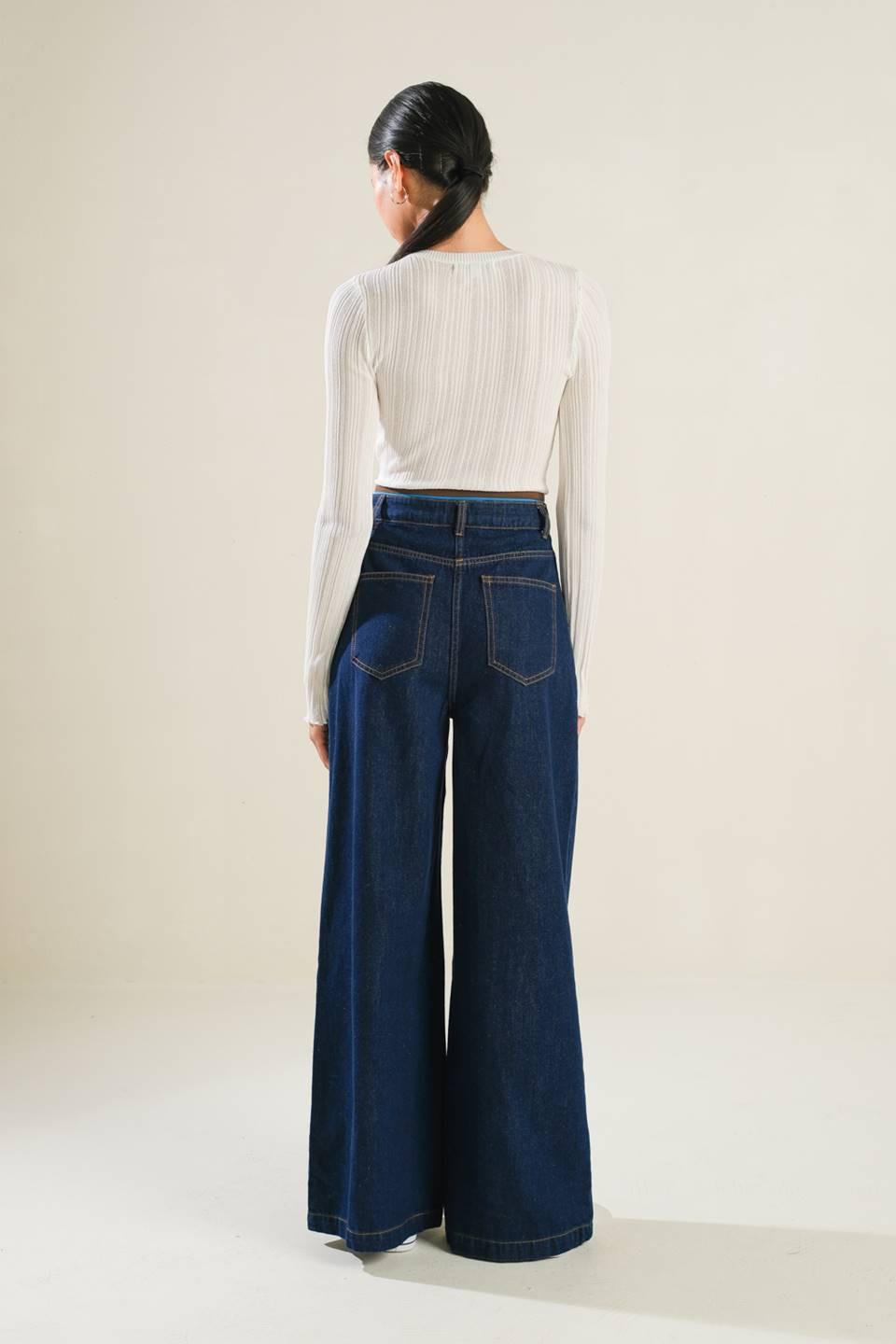PANTALONES DE MEZCLILLA DE LONA RÍGIDA