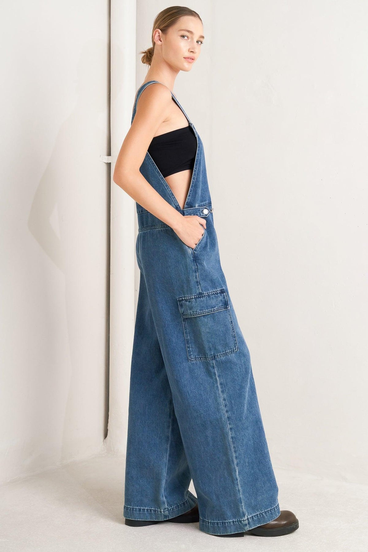 MONO CARGO DE DENIM LET ME TALK