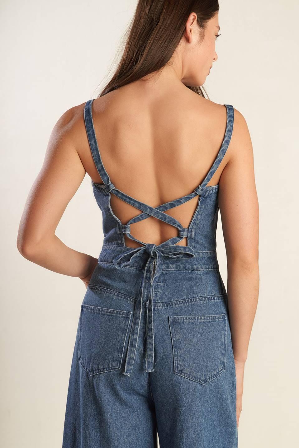 CLEAN GIRL DENIM JUMPSUIT